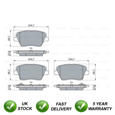 Brake Pads Set Rear SJR Fits Hyundai i30 Kia Ceed 1.5 1.0 1.4 1.6 CRDi