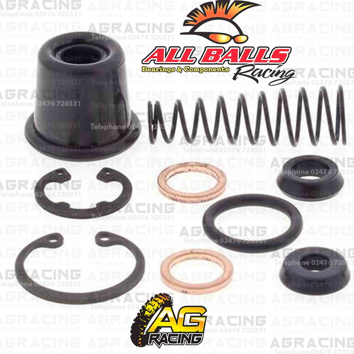 All Balls Rear Brake Master Cylinder Rebuild Repair Kit For Honda