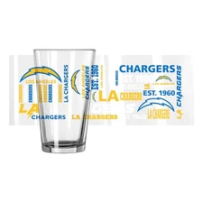 Los Angeles Chargers Boelter NFL Spirit 16oz Pint Glass(1)