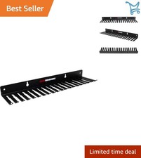 Wall Mount Cable Organizer Alloy Steel 19 Slots for USB, Audio, PC Cables