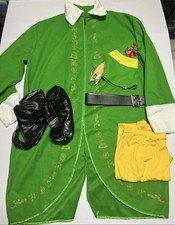 Men s Buddy Elf Costume Adult Christmas Santa s Helper Suit Xmas Movie M - 3XL