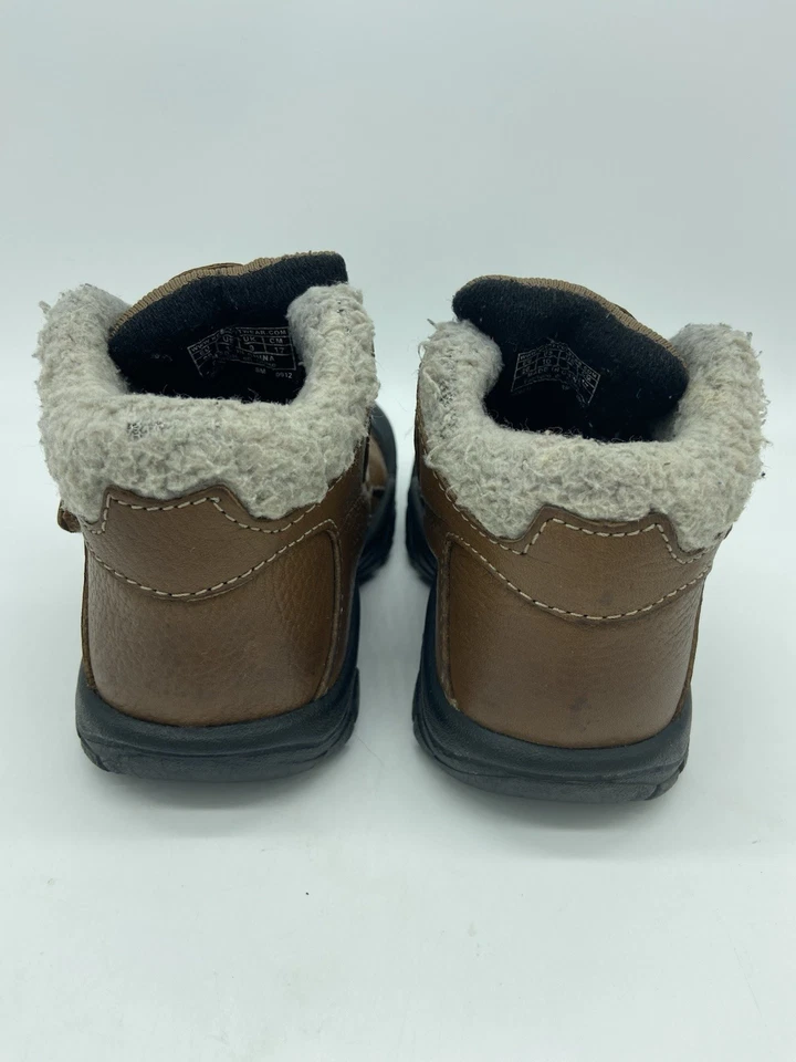 Keen Boots Toddler Kids Youth Size 10 Kootenay Brown Leather Lined Winter Snow - Image 4 of 4