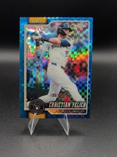 2026 Topps Chrome Baseball Christian Yelich #15 Blue X-fractor /150