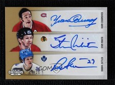 2013-14 Playoff Contenders Sixes Gold 14/20 Darryl Sittler Mark Messier Auto ev1