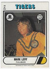 1976 Nrl Rugby League Scanlens (69) Mark LEVY Tigers