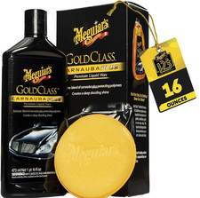 Meguiars Gold Class Carnauba Plus Premium Liquid Wax Kit Car Detailing Kit Wit