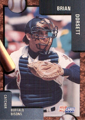 Brian Dorsett 1992 Fleer ProCards #326 RC Buffalo Bisons *AutographDen*