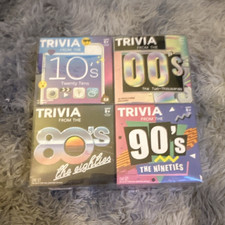 Trivia Decade Trivia Card Game Lot 4 Boxes 00s, 10s, 80s, 90s 