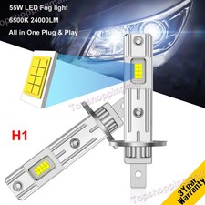 110W H1 Voiture Canbus LED Phare antibrouillard Lampe Kit 6500K 24000LM Blanc