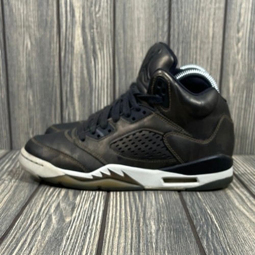 Nike Air Jordan 5 Premium Retro Heiress Camo Metallic Bronze Shoes Sz 5.5Y Wm 7 - Picture 4 of 11