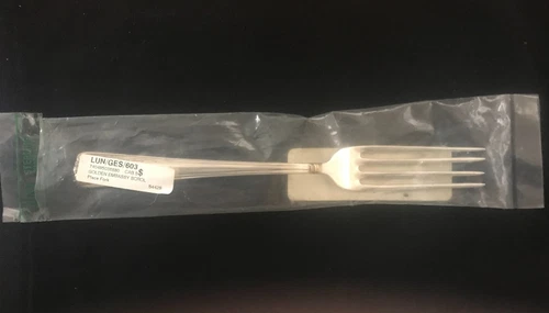 Golden Embassy Scroll Sterling by Lunt Silversmiths - Place Dinner Fork 7 1/4"