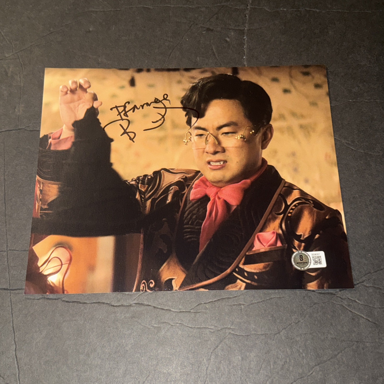 Bowen Yang Signed Wicked Movie Pfannee 8x10 Photo Beckett BAS B