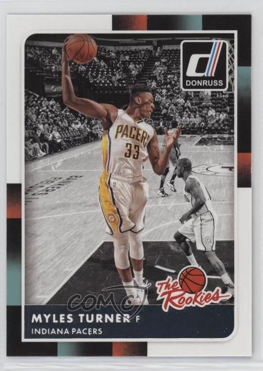 2015-16 Panini Donruss The Rookies Myles Turner #19 RC tq4