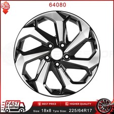 17x7.5 Wheel Rim For Honda Accord 2016-2017 Machined Black 6408042700t2al73