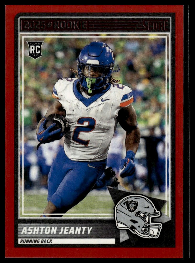2025 Score #14 Ashton Jeanty Red Rookie RC