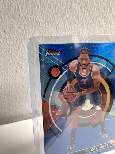 2023-24 Topps Finest rifrattore blu /150 Josh Hart #71 comune - Foto 2 di 3