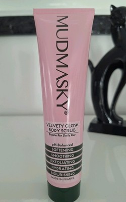 Mudmasky Velvet Glow Body Scrub pH Balanced Softening Smoothing  180ml Neu OVP