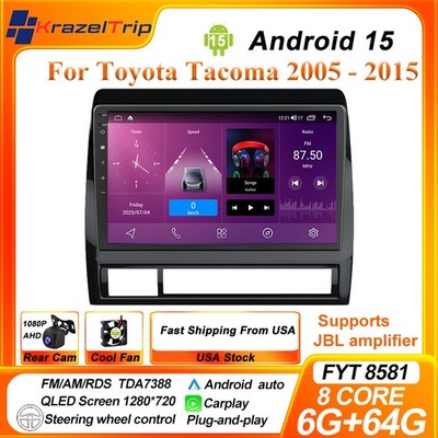 8 Core Car Radio For Toyota Tacoma 2005 - 2015 Android Stereo Carplay JBL CANBUS