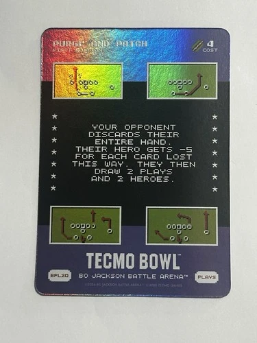 Bo Jackson Battle Arena Tecmo Bowl Purge And Patch BPL20 Foil