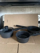 3 Pcs. D&W Deane & White ( 2) 7” Sauce Pans  Lid and 6.25" Cookware