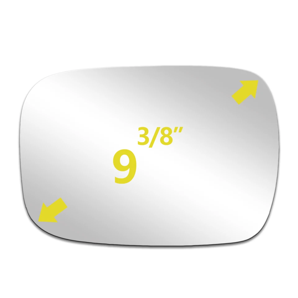 Espejo Vidrio Ajuste 1980-1993 GMC G1500 G2500 G3500 Lado Izquierdo del Conductor + Adhesivo 2216 Foto 2 de 4