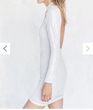Motel Bu Urban Outfitters  Silver and Mini Dress Size XS
