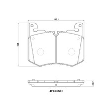 Satz Bremsbeläge Bremsklötze vorne für Jaguar F-Pace X761 | 372416