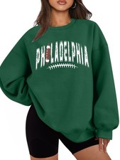 Football Sweatshirt : Oversized Game Day Lightweight Shirt Football Team Fan ...