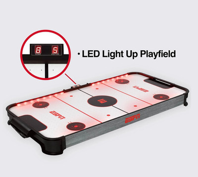 ESPN 990448885 Jumbo LED Tabletop Air Hockey with Automatic LED