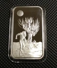 Harry Potter Magical Creatures Werewolf 1oz .999 Silver Bar with GRIM REAPER