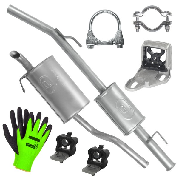 SchalldäMpferset Auspuff FüR Renault Clio 2 II FließHeck 1.6 (2000-12/2005)-image