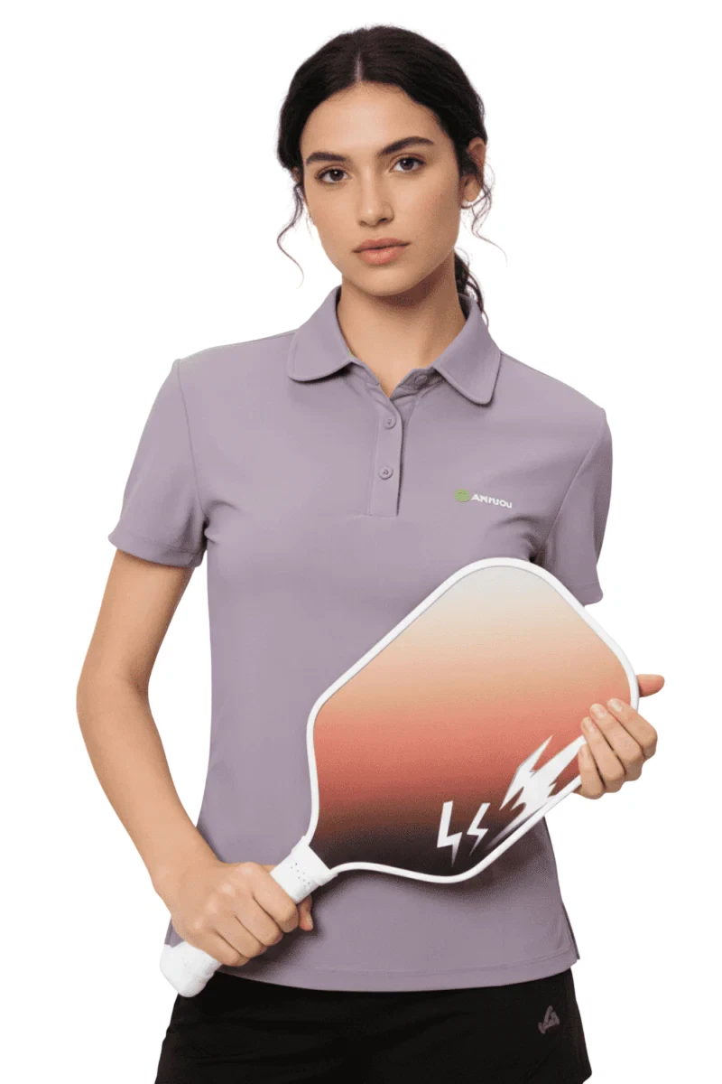 UPF 50+ Pickleball Polo Shirt – Quick Dry, Breathable Sports Top for Women