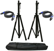 Pro Audio DJ Universal Pa Speaker Adjustable Tripod Stands  Bag Package Kit New