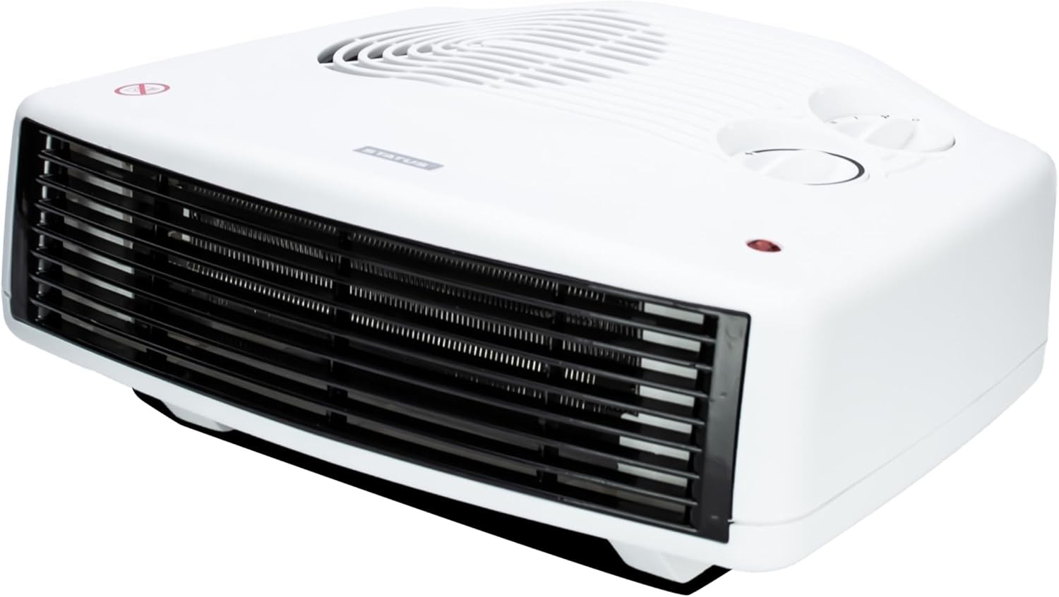 STATUS Flat Fan Heater 3000 W (3 kW), White Portable Electric Radiator with