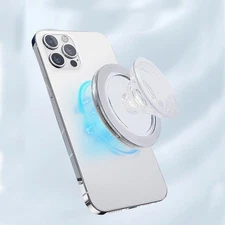 For iPhone 12-17 Magsafe Magnetic Clear Color Pop-Up Socket Grip Stand Holder