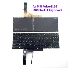 New for MSI Pulse GL66 RGB Backlit Keyboard 11UCK 12UEK 12UGK GL76 11UCK 11UDK