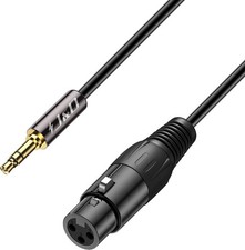 J&D XLR auf klinke 3,5mm Mikrofonkabel, XLR Buchse auf 3,5mm aux Klinken