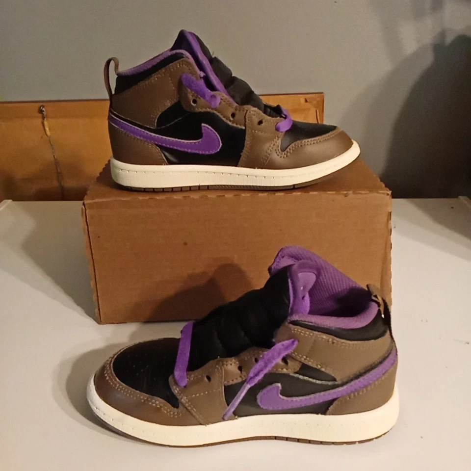 Nike Niños Air Jordan 1 Mid Palominos Talla 11c Foto 2 de 4