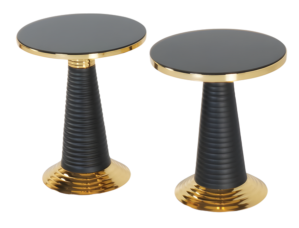 Beistelltisch Aus Holz In Schwarz Modern Elegant-image