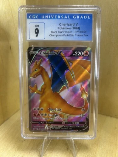 2020 Pokemon Champion's Path  Full Art Charizard V #SWSH050 CGC 9 Mint