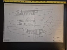 Dassault Falcon 10 Interior Drawing Will Be Professionally Packaged