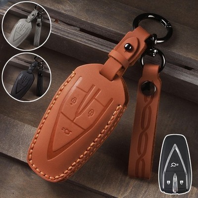 Genuine Leather Car Key Fob Case Cover For Changan CS35 PLUS CS75 PLUS CS55 PLUS