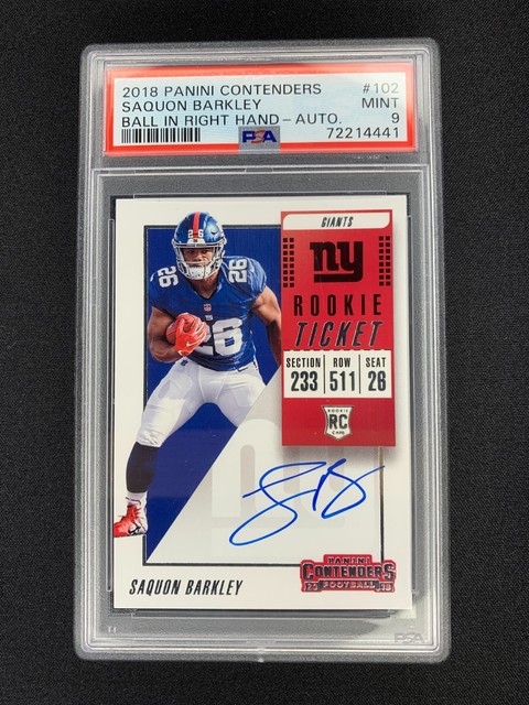 Saquon Barkley 2018 Panini Contenders Rookie Ticket Autographs