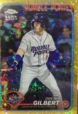 2024 Pro Debut - Chrome Drew Gilbert  Gold Mini-Diamond Refractor /50 (RC)