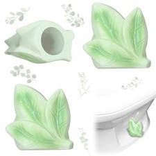 2 Pack Toilet Bolt Caps Decorative Toilet Bolt Screw Covers Cute Green Leaves