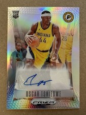 2023-24 Panini Prizm Deca OSCAR TSHIEBWE Silver Prizm Rookie Auto Card #DS-TSH 
