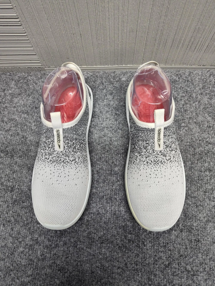 Speedo Surfknit Pro Water Sneakers Women 7  Gray Slip On Swim Aqua Beach Shoes - Image 3 of 4