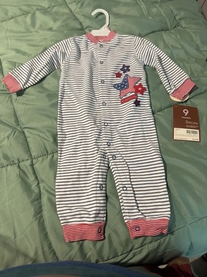 Carter s one Piece. Sz 9 Mths. Patrotic. Cute Comfortable. Expect Compliments!!