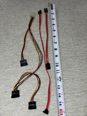Kit - 4Pin IDE Molex 3x Serial SATA HDD Power Adapter Cable For - NVR - DVR