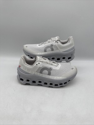 Damen ON Cloudmonster Running Sneaker Schuhe Weiß Grau UK 3 EU 36 NEU